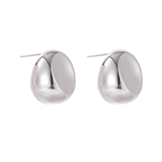 925 Silver Instagram-style Stud Earrings with a unique design and versatile fashion sense.