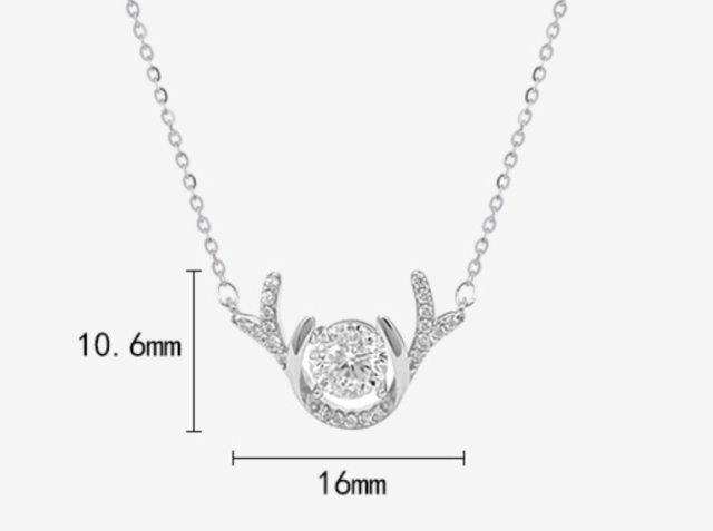 Moissanite 925 Silver Minimalist Necklace for Women