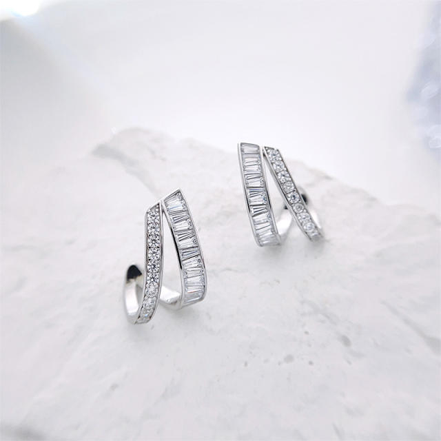 925 Sterling Silver Niche Lightweight Luxury Fashion Statement Earrings