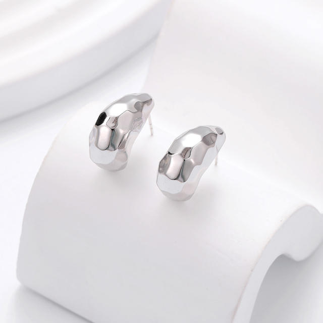 925 Silver Casual Minimalist Metal Style Earrings for Women