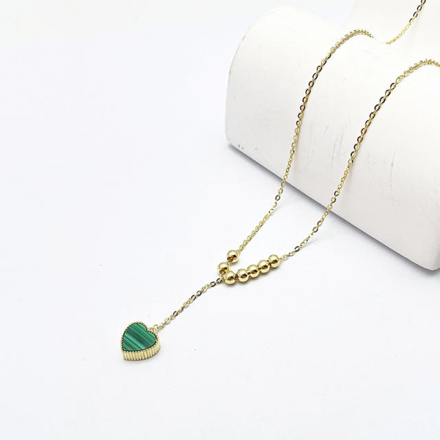 Natural Malachite 925 Silver Pendant with Unique Design, Can be Worn Reversibly as a Stylish and Personalized Necklace