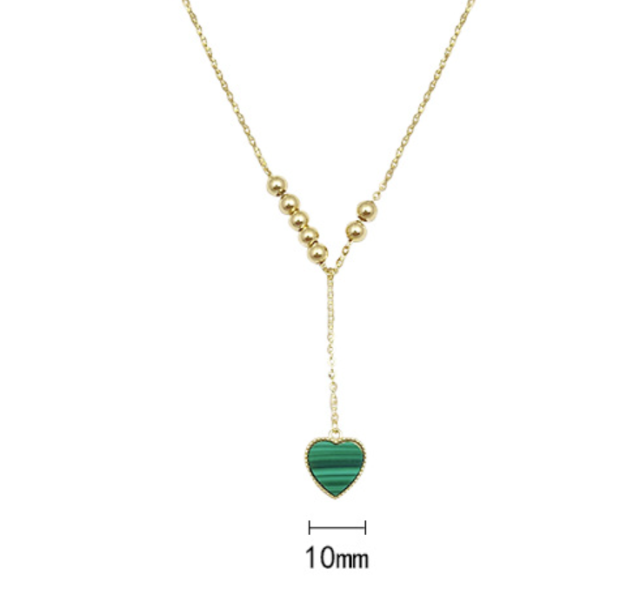 Natural Malachite 925 Silver Pendant with Unique Design, Can be Worn Reversibly as a Stylish and Personalized Necklace