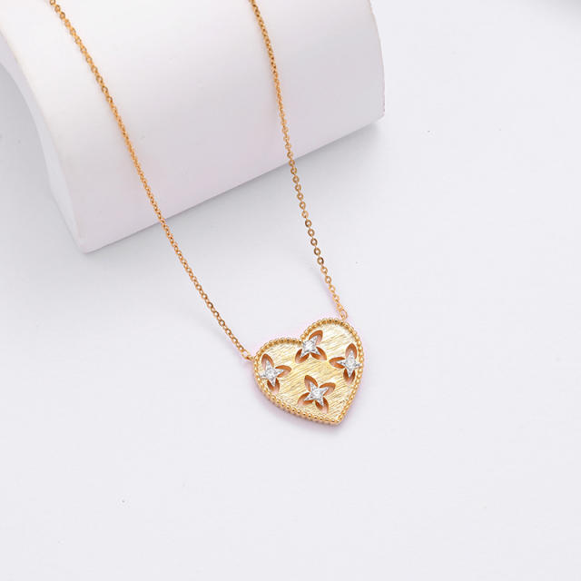 925 silver niche drawstring heart necklace for women with an ins style