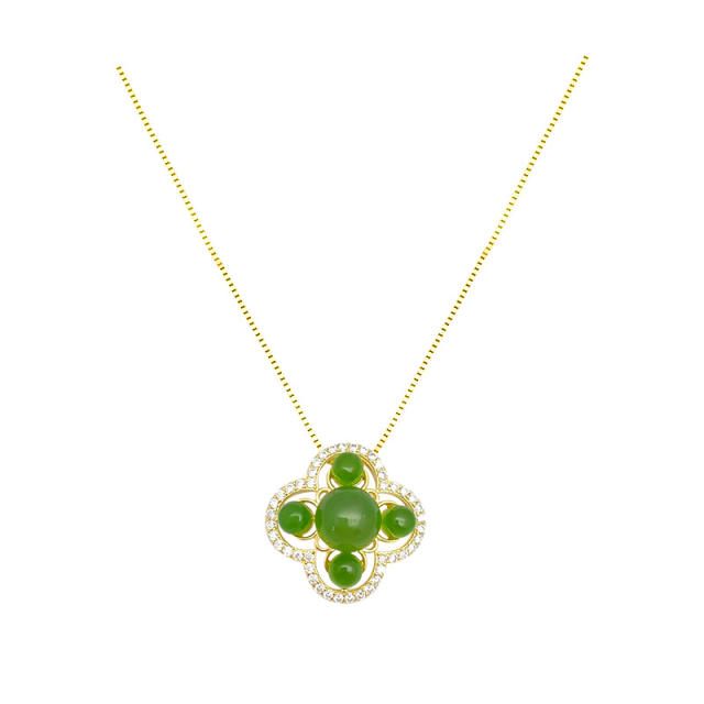 Hetian Jade 925 Silver Pendant, a Versatile and Personalized Necklace that can also be worn as a Bracelet