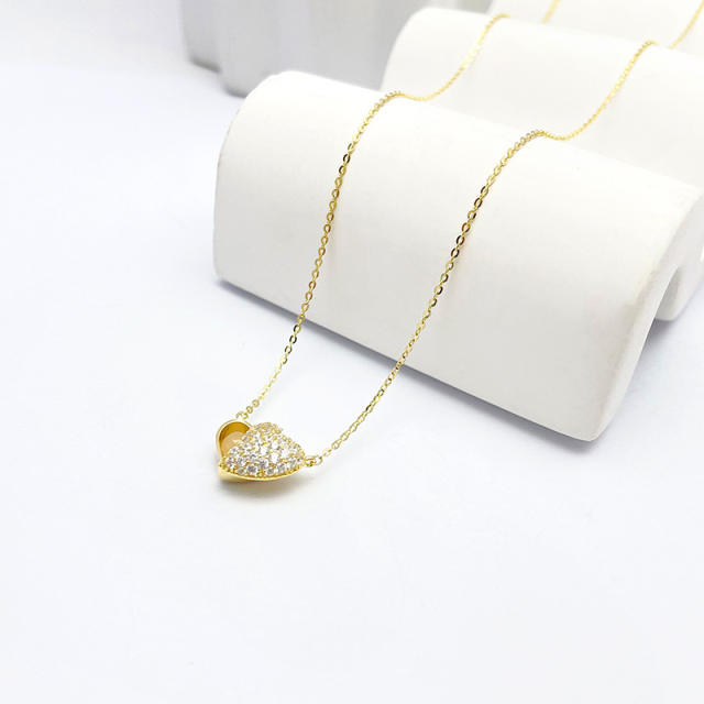 Exquisite and Personalized Hetian Jade 925 Silver Heart Pendant
