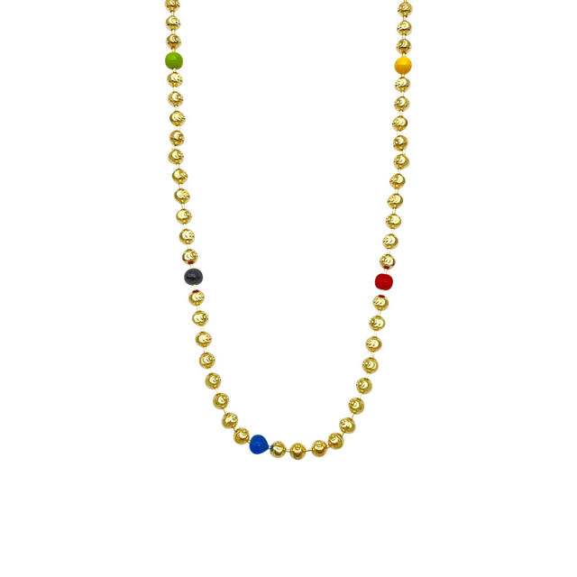 Dripping Oil Colorful Necklace: Fashionable, Minimalist, and Versatile