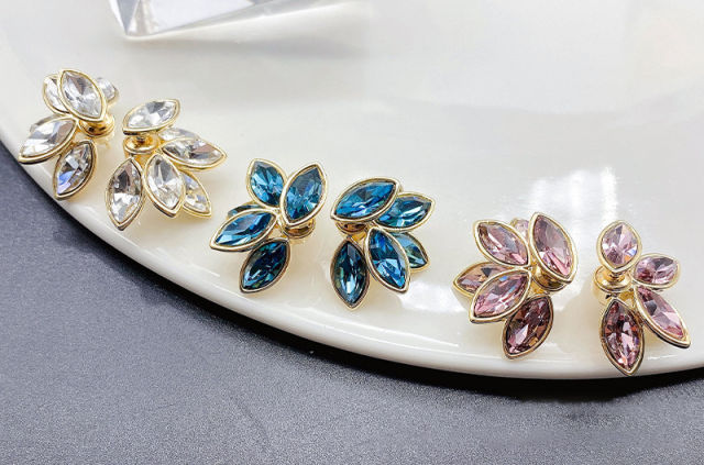 Baroque Petal Vintage Hepburn Style Earrings