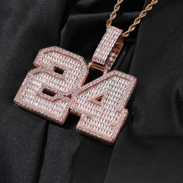 Hip-hop trend custom zirconia letters pendant