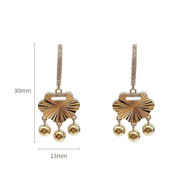 Wholesale gold lock hoop earrings