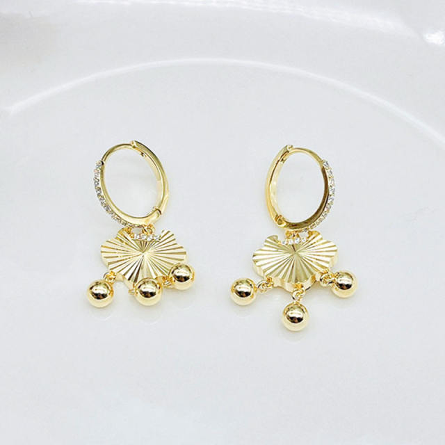 Wholesale gold lock hoop earrings