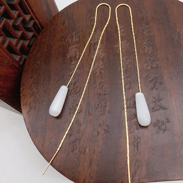 Wholesale long tassel earrings